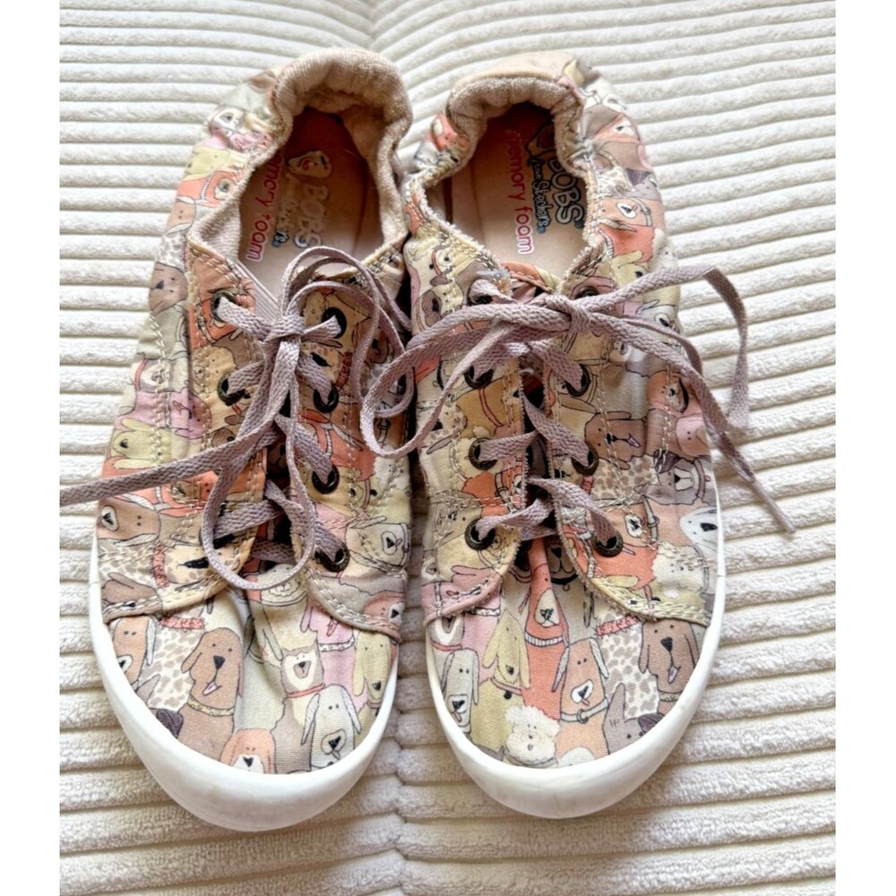 Women's Size 9 BOBS SKECHERS D'vine Dogs Slip-Ins Shoes w/Memory Foam Sneakers